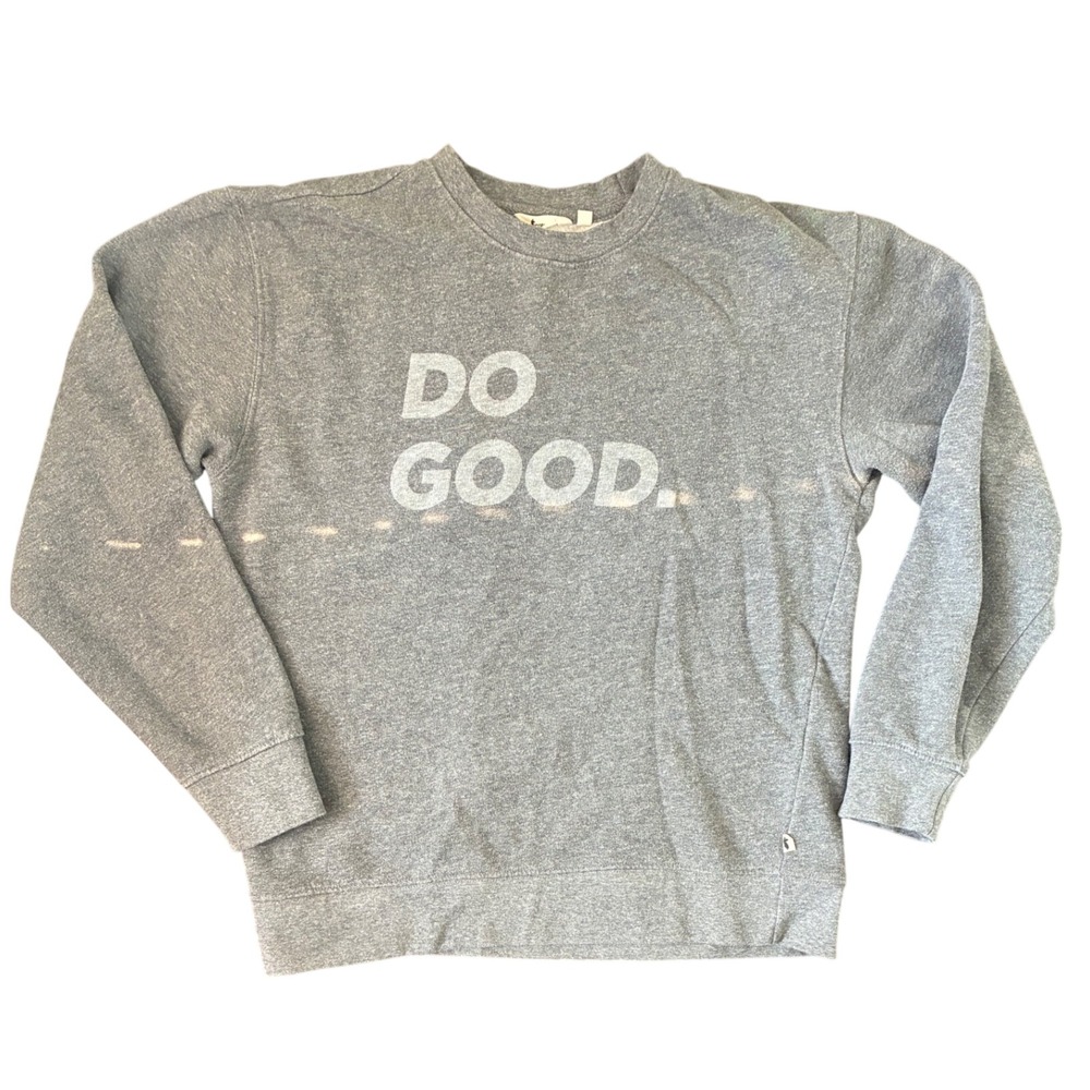 Cotopaxi Do Good Crewneck Sweatshirt Gray Organic Cotton Blend Womens Large